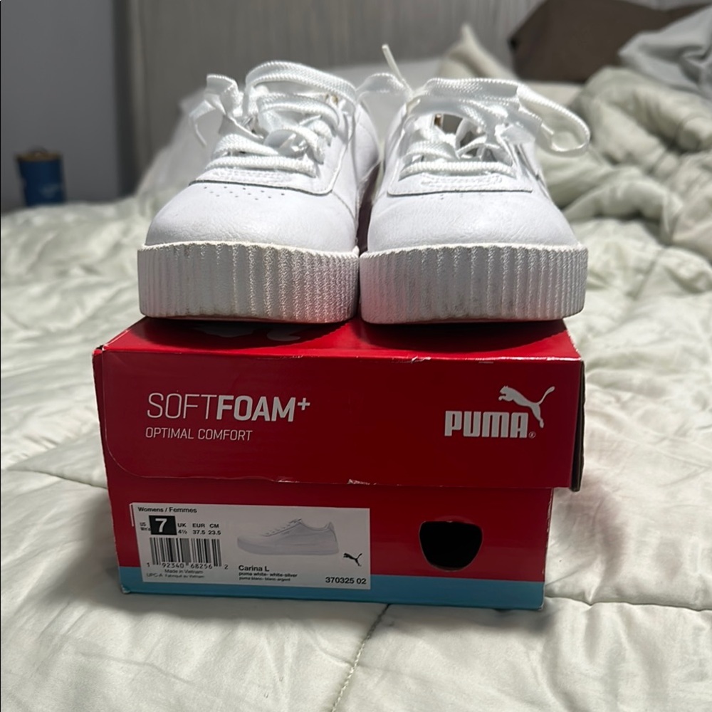 PUMA Kids White Sneakers